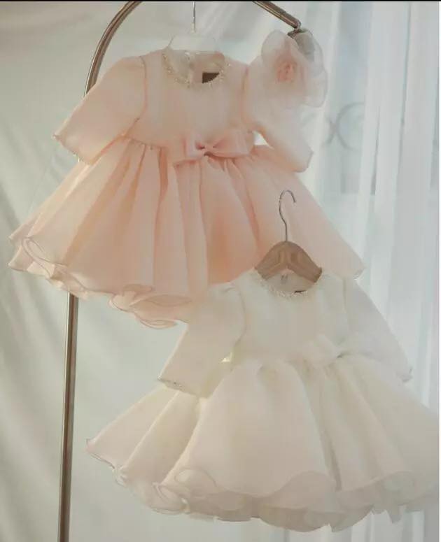 Váy công chúa - Đầm xòe đáng yêu thắt nơ cho bé gái