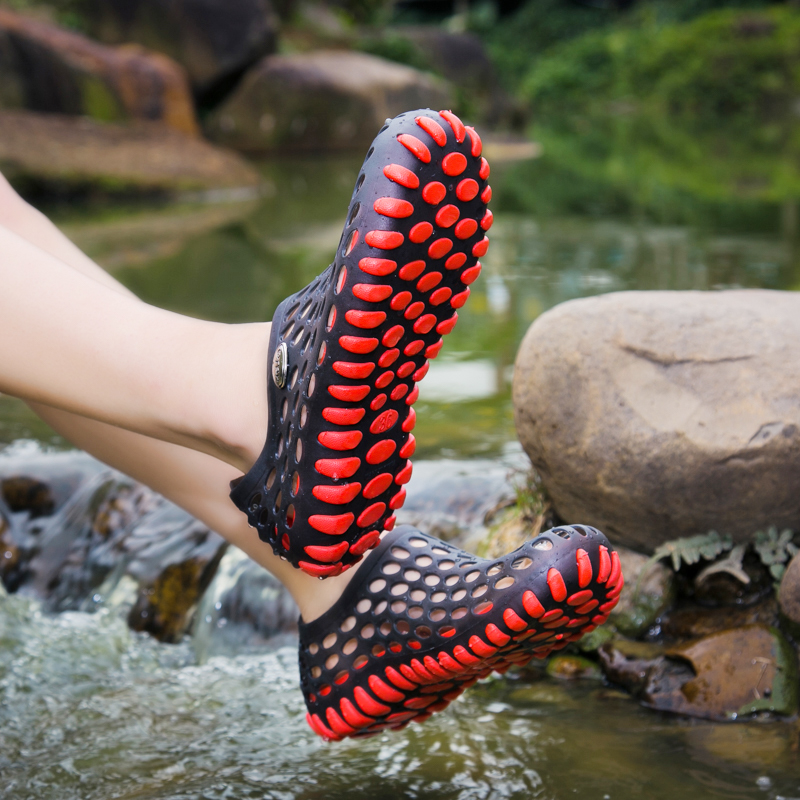 Giày nam lỗ mùa hè - dép nam phiên bản Hàn Quốc- dép đi biển, lội suối - giày Sandal - giày lội nước